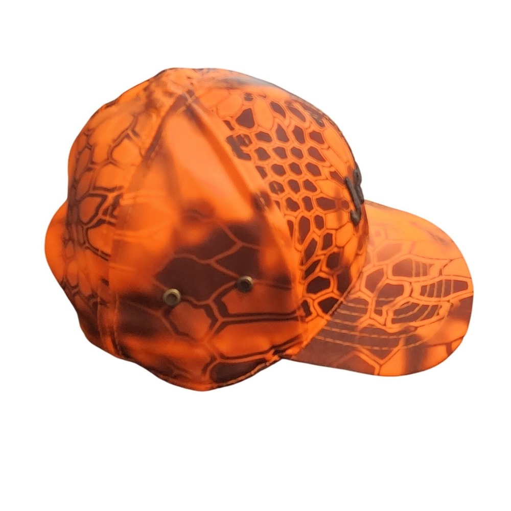 Jeep Blaze Orange Camo Kryptek Camouflage Baseball Cap Adjustable Hunting Hat - Picture 2 of 3